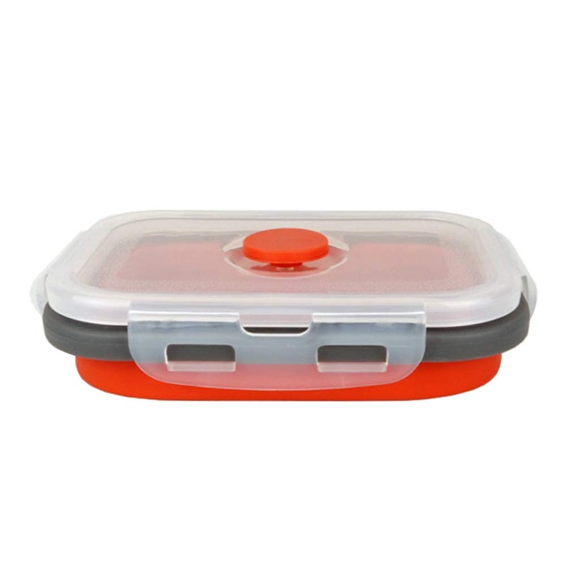 CARTINTS Set of 3 Collapsible Food Storage Containers Collapsible Silicone Bowls, Silicone Lunch Containers with Airtight Lids, Microwave and Freezer Safe, 500ml - Image 4